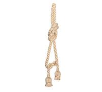Haofy 2m E27 Vintage Cuerda de Cáñamo Base de Luz de Techo Lámpara Colgante Soporte de Bombilla 85-265V(2 holder)