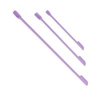 Haofy 3pcs Mini Silicone Makeup Spatulas Set, Doble Extremo para el Raspador de Primerosas de Maquillaje con Diferentes Longitudes Adecuadas para Cosméticos Compactos de Cocina y (Violeta)