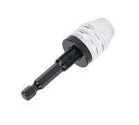 Haofy Adaptador de Mandril Alta Capacidad de Sujeción Convertidor de Taladro sin Llave para Destornillador de Vástago Hexagonal de Rápido Broca de 3 Mordazas con Vástago Hexagonal de 1/4 de Pulgada