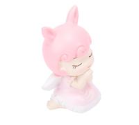 Haofy Adorno de Conejo de Resina para Decoración de Tartas, Figura de Oreja de Conejo con Cara Sonriente, Acabado de Mini Escultura 3D para Cumpleaños, Pascua, Baby Shower, Escritorio, Decoración