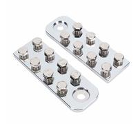 Haofy Bloque de Terminales de Batería Conector de Terminal Plano de 8 Puntos con Aleación de Aluminio 6061 para de Batería Solar de Barco de Coche