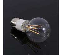 Haofy Bombilla de Filamento LED E27 Vida útil de 30000 Horas PC Transparente Aluminio Bombilla LED Vintage Opciones de 3W 4W 6W nergética para Comedor Sala de Estar Oficina (3W)