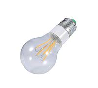 Haofy Bombilla de Filamento LED E27 Vida útil de 30000 Horas PC Transparente Aluminio Bombilla LED Vintage Opciones de 3W 4W 6W nergética para Comedor Sala de Estar Oficina (4w)