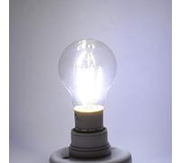 Haofy Bombilla de Filamento LED E27 Vida útil de 30000 Horas PC Transparente Aluminio Bombilla LED Vintage Opciones de 3W 4W 6W nergética para Comedor Sala de Estar Oficina (4w)