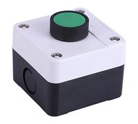 Haofy Botón Pulsador Resistente a la Intemperie Interruptor Pulsador Verde Resistente a la Intemperie Caja de Control de un Botón para Abridor de Puerta
