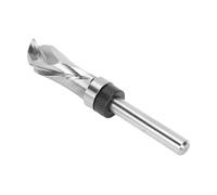 Haofy Broca Enrutadora de Corte a Ras de Compresión, Vástago de 1/4 Pulgadas con Rodamiento Superior, Modo de Corte en Espiral, Adecuada para Tableros de Partículas y Melamina