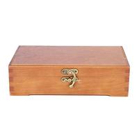 Haofy Caja de Madera Retro, Estuche de Papelería con Bocetos Antiguos Antiguos, Almacenamiento de Joyas y Maquillaje, Gran Capacidad, Exhibición de Escritorio