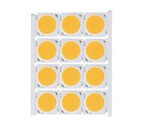 Haofy Chip De Luz LED Integrado COB, Fuente De Luz COB De 12 Piezas Chip LED Redondo De Alta Potencia 12W 36-41V 1080LM para Iluminación Interior De Bricolaje (Blanco)(Luz Calida)