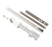 Haofy Cierrapuertas Hidráulico, Cierrapuertas de Velocidad Ajustable de Aluminio Fundido, Blanco Plateado, Interruptor Silencioso, Cierre sin Costuras para Puertas de Madera Interiores Puertas