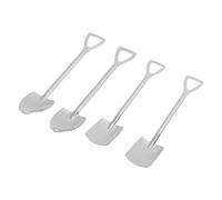 Haofy Cuchara de Pala de Acero Inoxidable, Cuchara Creativa para Helado, Pastel, café, Sandía, Diseño Divertido Portátil Liviano de 6.1 Pulgadas, Ideal para Fiestas, Picnics y Uso Doméstico, (Pala 2