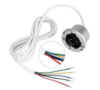 Haofy Detector de Fugas de Agua, Alarma con Cable, Sensor de Inundación ABS con Alerta de 110 DB, Salida de relé de Respuesta Rápida de 12 V CC para Sótano, Lavandería, Cuarto de Servicio, Monitoreo