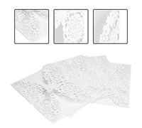 Haofy Elegantes Tarjetas de Invitación de Boda Diseño Floral en Relieve de Lujo Hojas Interiores en Blanco para Personalización de Bricolaje Papel Premium Juego de 10 Perfecto para Ceremonias (Tipo 2)
