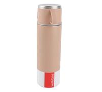 Haofy Frasco Térmico de Acero Inoxidable, Taza de Vacío Portátil de 500 Ml con Fondo Antideslizante para Viajes Al Aire Libre y Uso en la Oficina (PINK)