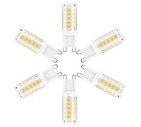 Haofy G9 Bombillas LED 5W Regulable, 5W Equivalente a 50W Halógena, Blanca Cálida 3000K, Sin Parpadeo, 360 ° ángulo de Haz, Bombillas G9 para Iluminación de Hogar