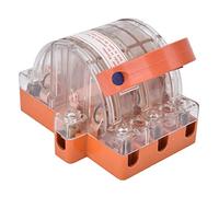 Haofy Interruptor de Cuchilla de Doble Tiro Resina ABS Cobre Interruptor de Cuchilla de 3 Polos 32A AC 380V de Transferencia Manual para Generador de Respaldo de Energía y Uso Eléctrico Doméstico