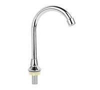 Haofy Juego Completo de Grifo de Pedal de Manos Libres, válvula de pie + Grifo de Agua + Cubierta Decorativa, Grifo de Control de pie de Montaje en Suelo sin Contacto de Laboratorio