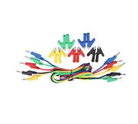 Haofy Juego de Cables de Prueba de 4mm, Conector Banana Universal a Pinza de Cocodrilo, Kit para Lectura Rápida y Precisa, Protección de PVC para Entusiastas del Bricolaje
