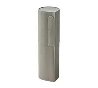 Haofy Juego de Vasos para Cepillos de Dientes de Viaje, Práctico Estuche Portátil para Cepillos de Dientes, Duradero para Viajeros, Plástico (Grey)