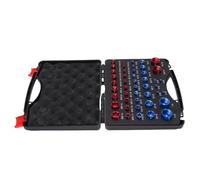 Haofy Kit de Calibre de Tuercas y Pernos de Acero con Comprobador de Roscas con Escala Dual Métrica Imperial Identificación Precisa del Tamaño para Maquinistas, Mecánicos y Proyectos Domésticos de