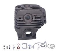 Haofy Kit de Pistón Cilíndrico para Motosierra 026 MS260 026PRO, Pieza de Repuesto Duradera, Aleación de Aluminio con Alto Contenido de Silicio de 44,7mm, 1 Juego