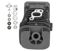 Haofy Kit de Pistón de Motosierra de Aleación de Aluminio para Partner 350 351 390 420 Kit de Reparación de Motor con Rendimiento de Alta Precisión Juego Completo para Mantenimiento de Jardines y