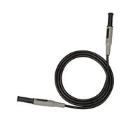 Haofy Línea de Prueba Flexible de Conector Tipo Banana de 4 Mm, Juego de 2 con Tapa Protectora, Diseño Antideslizante de 100 Cm para Trabajo de Laboratorio
