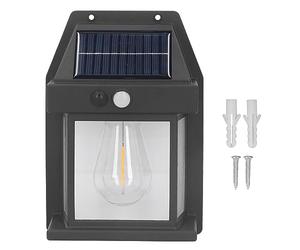 Haofy Luz de Pared de Alambre de Tungsteno Solar, Resistente a la Intemperie IP65 a Prueba de Agua Rango de Iluminación Más Grande Ángulo de Inducción de 120 Grados Accesorios de