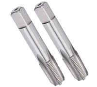 Haofy Macho de Roscar HSS ZG 1/8-28 de Alta Dureza para Materiales de Acero Inoxidable, Hierro y Acero Aleado, 2 Piezas, Suministros Industriales