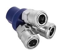 Haofy Manguera de Aire de 12 Mm Conector de Enchufe Hembra Neumático de 3 Vías Durable a Prueba de Fugas para Dispositivos Neumáticos Cuerpo de Acero Accesorios Rápidos para Manguera de Aire