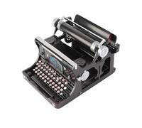 Haofy Máquina de Escribir Vintage Portátil, Máquina de Escribir en Miniatura Funcional, Construcción de Hierro Hecha a Mano, Ideal para Entusiastas de la Decoración y la Escritura Retro