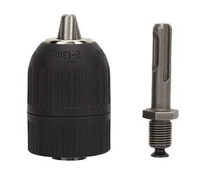 Haofy Portabrocas Negro sin Llave con Adaptador SDS, Rango de Sujeción de 2,0-13 Mm para Bloquear de Forma Segura Brocas, Conversión de Martillo Eléctrico