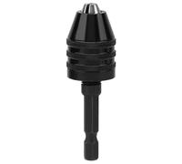 Haofy Portabrocas sin Llave de 0,3-6,5 Mm Sujeción de para Amoladora Eléctrica, Convertidor de Vástago Hexagonal para Mini Taladro Eléctrico, Adaptador de Rápido de 1/4" para Entusiastas del Bricolaje