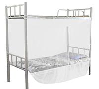 Haofy Toldo para Litera, Mosquitera para Cama, 4 Postes de Esquina, Litera, Cortina para Cama, Color Blanco (150x195x170cm)