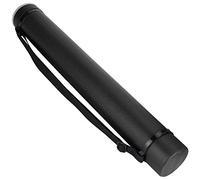 Haofy Tubo de Almacenamiento Extensible, Estuche Telescópico para Dibujo, Soporte para Pósteres de Longitud Ajustable con Tapa Abatible para Obras de Arte, Mapas y Documentos. (Black)