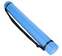 Haofy Tubo de Almacenamiento Extensible, Estuche Telescópico para Dibujo, Soporte para Pósteres de Longitud Ajustable con Tapa Abatible para Obras de Arte, Mapas y Documentos. (Blue)