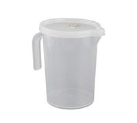 Haofy Vasos Medidores de Plástico Transparente con Tapa, Ingredientes Resistentes Al Calor de Calidad Alimentaria, Medición Precisa para Cocinar y Hornear 500ml 1000ml (500ML)