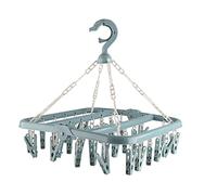 HAOHIZE Estantes Colgantes para secar la Ropa, Perchero para la Ropa Sucia tendedero Colgador de Ropa Plegable con Clips, Pinza de lavandería Plegable para Calcetines Ropa Interior 32x32x32cm