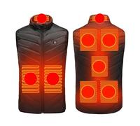 HAOLEI Chaleco Calefactable Hombre Mujer Talla Grande Chaleco Térmico Electrico con Cable USB Chaleco Eléctrico Calefactor con 3 Temperatura 8 Zonas de Calefacción para Senderismo Caza Ciclismo