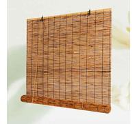 HAOYUES Persiana Bambú Cortina De Bambú Enrollables Natural Cortina 50 60 80 90 100 120 150 160 165cm Retro Romanas Protección Solar con Elevación para Ventana Puerta Patio Cortina De Caña