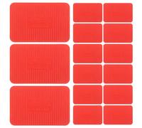 HAPINARY 100 Piezas de Calzas Niveladoras de Plástico para Puertas y Ventanas, Soporte Resistente y Versátil para Muebles, Color Rojo, Ideales para Nivelar y Ajustar