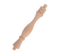 HAPINARY Balaustres de Escalera de Madera Maciza para Porche Exterior, Columna Decorativa Estilo Europeo, Instalación Fácil y Durabilidad Prolongada, Color Beige