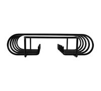 HAPINARY Parrilla para Barbacoa Portátil de Acero Inoxidable Negro, Soporte Multifuncional para Asar Carne y Pollo, Adecuado para Camping al Aire Libre