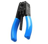 HAPINARY Pinza Pelacables Portátil para Terminales de Fibra Óptica Cuerpo de Plástico Azul, Herramienta Profesional para Pelar y Crimpear Cables de Fibra Óptica en Interiores