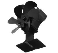 HAPINARY Ventilador de Estufa Silencioso de 5 Aspas Aleación de Aluminio, Práctico Electricidad, Adecuado para Fiesta Verano y Estufas de Leña