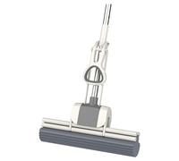 Hapivida Fregona de Rodillos con Esponja, Mecanismo de Rodillos Exprimidor Ligero para Limpieza Manual Flexible, Esponja de Goma Suave, Fregona de Rodillos Multifuncional con Siste