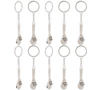 Hapivida Llave Inglesa Pequeña Ajustable, Llaveros Llave Inglesa, 10 piezas, latón, mini mandíbula antideslizante, para reparación y mantenimiento