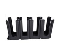 Hapivida Organizador de Tazas de Café, Dispensador de 4 Compartimentos con Portavasos de Papel, 46x11,2x21,3cm, Plástico Durable para Hogar, Restaurantes y Cafeterías
