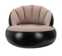 Hapivida Sofa Hinchable Portatil con Respaldo Flocado Grueso para PVC, Sofa Inflable Colchon Hinchable Sala Casa Exterior Jardin Patio Camping, Cafe, Tamano Unico
