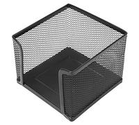 Hapivida Soporte de Malla para Notas, Dispensador de Cubo de Bloc de Notas de Metal Caja de Notas Adhesivas Tarjetero Organizador de Soporte para Oficina Hogar Escuela Organizador de Escritorio (1Pcs)