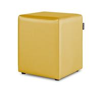 HAPPERS Puff Cubo Salón o Interior Mostaza